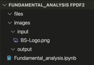 File structure for the financial report script
