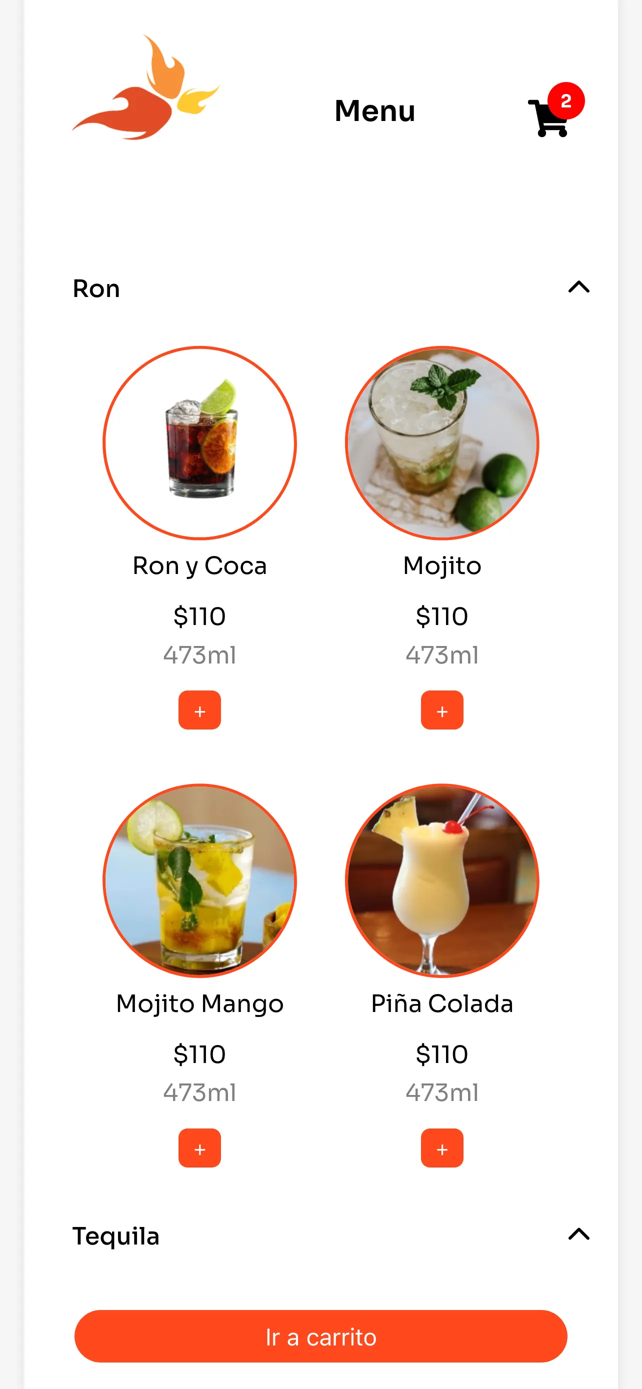 Diseño completo de la app móvil mostrando tema claro con elementos de alto contraste
