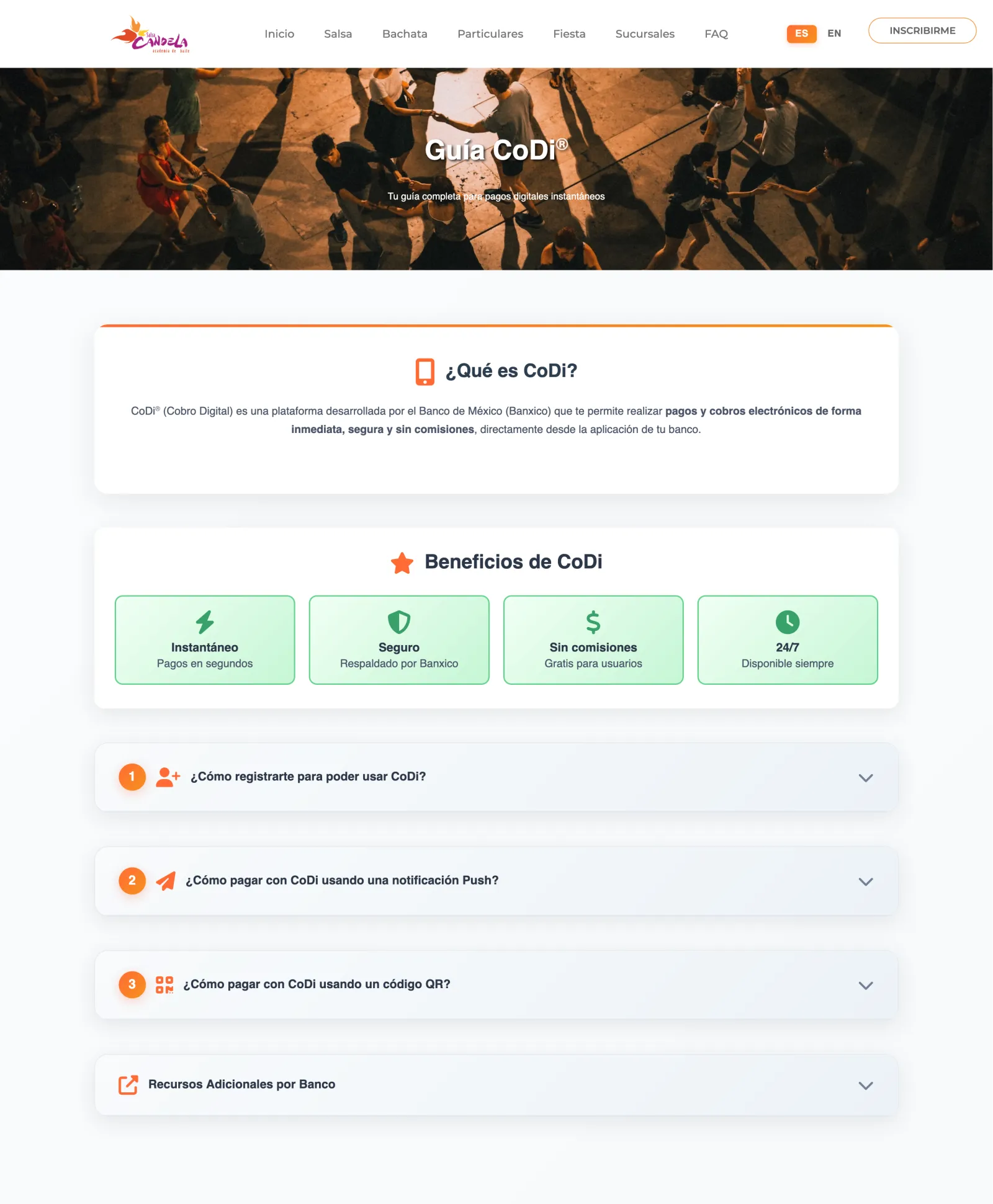 Step-by-step CoDi payment guide showing how to use Mexico's instant digital payment system